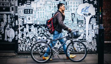 Graffiti and bike